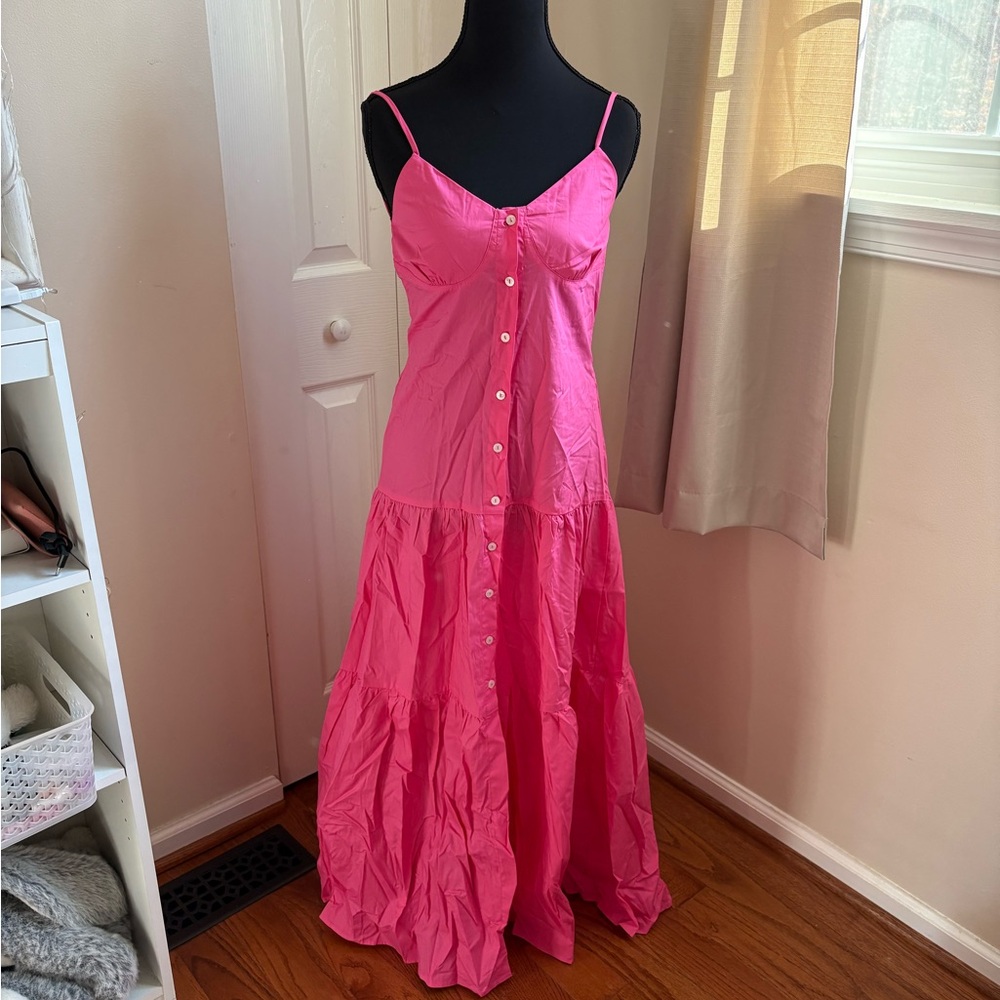 Fashion Nova Vibrant Pink Maxi Dress